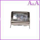 High Quality 100 Sets Silver Tone No Sew Open Ring Snap Press Fastener Metal Buttons thumbnail-3