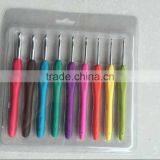 9 Pcs Aluminum Crochet Hook Set , Aluminum Hooks thumbnail-1