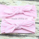 New Fashion Mom and me Headband Turban Headband Pair Set Top Knotted Headband Set Baby and Mommy Cotton Headwrap Set thumbnail-4