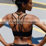 Women's Sexy Light Support Cross Strappy Yoga Sports Bra thumbnail-2