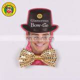 Size Ribbon Sequin Flashing Bow Tie With Trim thumbnail-6