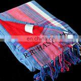 Summer Promotion 100% Cotton Yarn Dyed Woven Towel Pareo in Fast Colors thumbnail-1