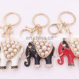 Bejeweled Elephant Shape Key Chain Lovely Pendant Key Ring Elephants Keychain thumbnail-5