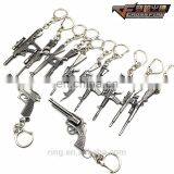 CSGO Weapon Gun Keychain CF AK47 M4A1 Gun Mode Pendant Key Chain Chaveiro Key Holders Key Ring For Men'S Gifts Size 6cm