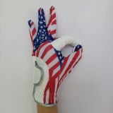 USA flag clothes printing and breathable golf glove for women