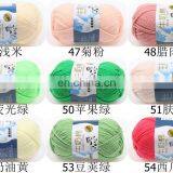 Бесплатные образцы ручной вязки оптом. Вязание с персиком 100% 16s 32s расчёсанный детский молочный хлопок, антипиллинговый крючковый акриловый прядь из Индии thumbnail-6