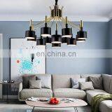 Luxury Contemporary Hotel Black Metal Chandelier Pendant Lights thumbnail-4
