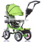 Hot Selling Factory Price Children Tricycle / Kids Trike With Foldable Pushbar Rotating Baby Tricycle thumbnail-3