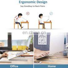 2020 Hot Portable Adjustable Aluminum Ergonomic Laptop Stand New Arrival Laptop Desk Holder Notebook Cooling Pad thumbnail-2