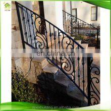 Modern Decorative Wrought Iron Interior Indoor Stair Railings Designs thumbnail-2