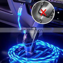 Wholesale Magnetic Fast Charging USB Cable Flowing Light Phone Accessories Data Cables thumbnail-5