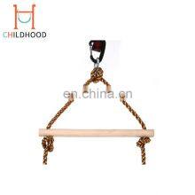 High Quality Kids Swing Set Accessories Wooden Climbing Rope Swing Ladder thumbnail-2