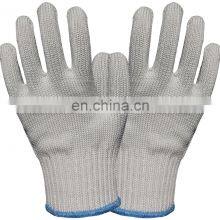 Glass Handing HPPE Stain Steel ANSI A4 Anti Cut Resistant Butcher Safety Work Gloves thumbnail-1