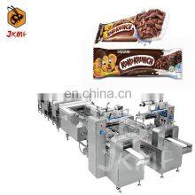 In Stock Fully Automatic Cereal Bars Packing Line Protein Bar Packing Machine Bar Wrapping Machine