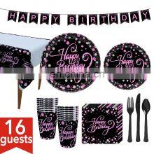 Garden Theme Party Decorations Disposable Supplies Kits Cutlery Set Accessoire de Decor de Fete thumbnail-2