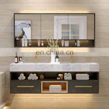 Customized Luxury Bathroom Vanity Double Sink Bathroom Vanity Cabinets Set With LED Mirror Modrm 160cm 63 Inch - 180cm 70 Inch thumbnail-1