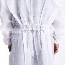 Disposable Non Woven Protective Safety Coverall With Hood Without Shoe Cover thumbnail-2