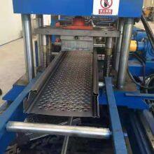 Contruction Material Perforated Steel Aluminum Scaffold Platform Board Roll Forming Machine Walk Platform Roll Former Equipment thumbnail-1