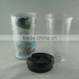 China Made Detachable Food Grade Double Wall Plastic Advertisement Cup thumbnail-2