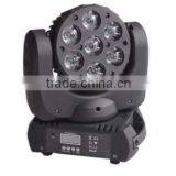 Moving Head Led Beam Light 120W 7*12W RGBW 4 IN 1 Leds 8 Degree Zoom DMX512 Master-slave/Sound/Auto