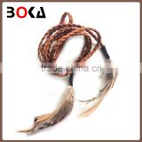 // fashion feather woven belts high // quality factory belt for wholesale //