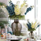 Big European Top-grade Swallow Simulation Flowers Artificial Flowers Sitting Room be Born Long Rod Delphinium Household Table fl thumbnail-3