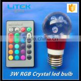 party using Energy Saving E27 Led Bulb Lighting RGB with ir remote