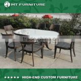 patio furniture outdoor rattan dining chair table set
