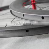 Red Hubs Dor Road Bike Wheels Carbon Bike Wheels UD-matt Clincher Wheels W56C thumbnail-6