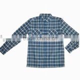 Yarn dyed flannel men' Long sleeve dress shirt