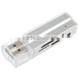 Portable Universal Mini All in One USB 2.0 Multi Memory Card Reader for TF M2 MMC MS Pro Duo White Wholesale thumbnail-2