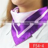 promotional most beautiful lady quare silk colorful shred scarf