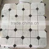 High Quality White Marble Carrara White Mosaic for Interior Decoration thumbnail-1