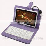 7" PU Leather Stand Case Cover With Micro USB Keyboard for 7" Inch Tablet PC PDA