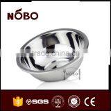 Polishing stainless steel round soup bowl