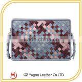 Latest Handicraft Acrylic Leather Clutch Bag thumbnail-3
