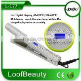 Bling Crystal Hair Straightener 1 Inch 100% Titanium Heating Plate Welded Frame, Piano Coating thumbnail-2