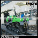 75hp crawler tractor for paddy field
