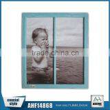 Beautiful Antique Blue Wooden Windown Picture Photo Frame,Decorative Wall Hanging Frame