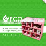 Four sides cardboard quarter pallet display for stationary