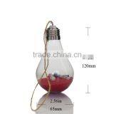 Clear Bulb Shape Hanging Wishing Glass Bottles,Glass Drift Jars With Message thumbnail-5
