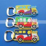 Custom Car Shaped Pvc Bottle Opener Fridge Magnet thumbnail-1