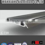 Extruded Aluminium Profiles Sliding Door Profile Lower Track C-739 thumbnail-1