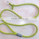 yellow nylon dog leash led
