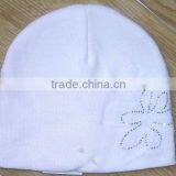Knitted Hat With Fashion Rhinestone thumbnail-1