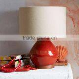 11.23-6 Lean Lined Ceramic Base Mid-century Scandinavian Design Table Lamp Subtly Crackled Look of a Hand-glazed Piece Quality Choice thumbnail-2