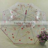 Brand safety open Small Size Child Transparent Umbrella ailbaba honsen