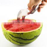 Amazon Hot Selling Stainless Steel Watermelon Slicewatermelon Slicer Corer Cutter Tong&server Stainless Steel Watermelon Slicer thumbnail-1