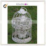 Antique White Hanging Bird Cage,Decorative Bird Cages for Wedding thumbnail-4