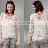 Ladies Summer Loose Knitted Sweater Knitwear